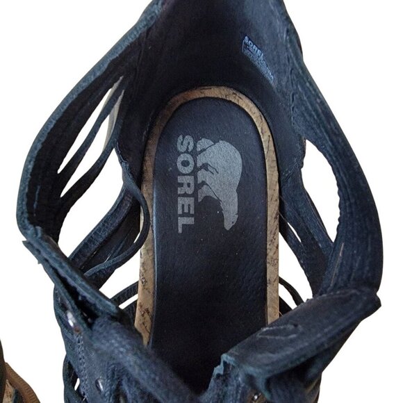 Sorel Joanie II Lace Wedge Sandals 9.5 - Chic & Comfy! - Picture 5 of 8
